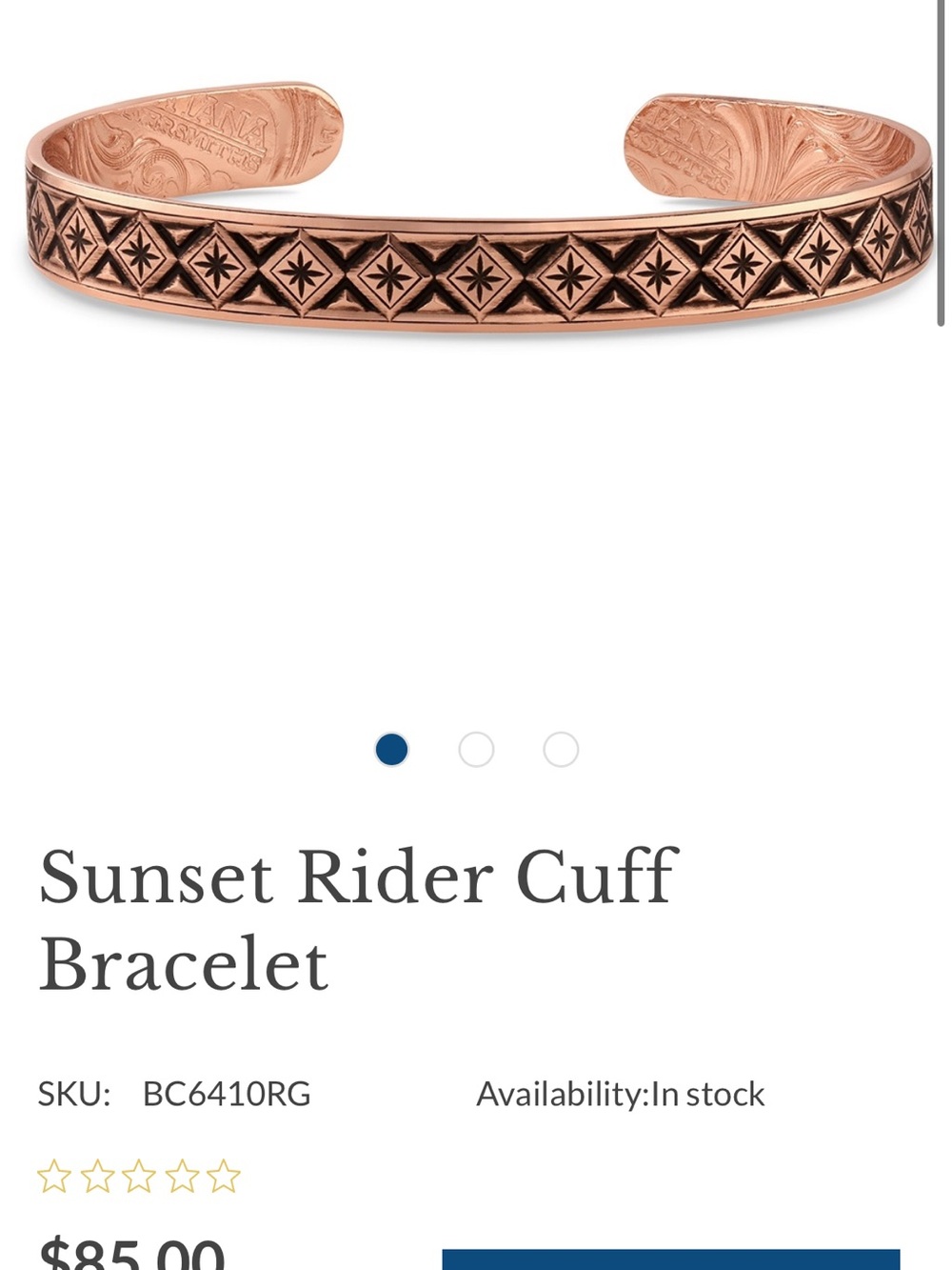 Montana Silversmiths Cuff Bracelet